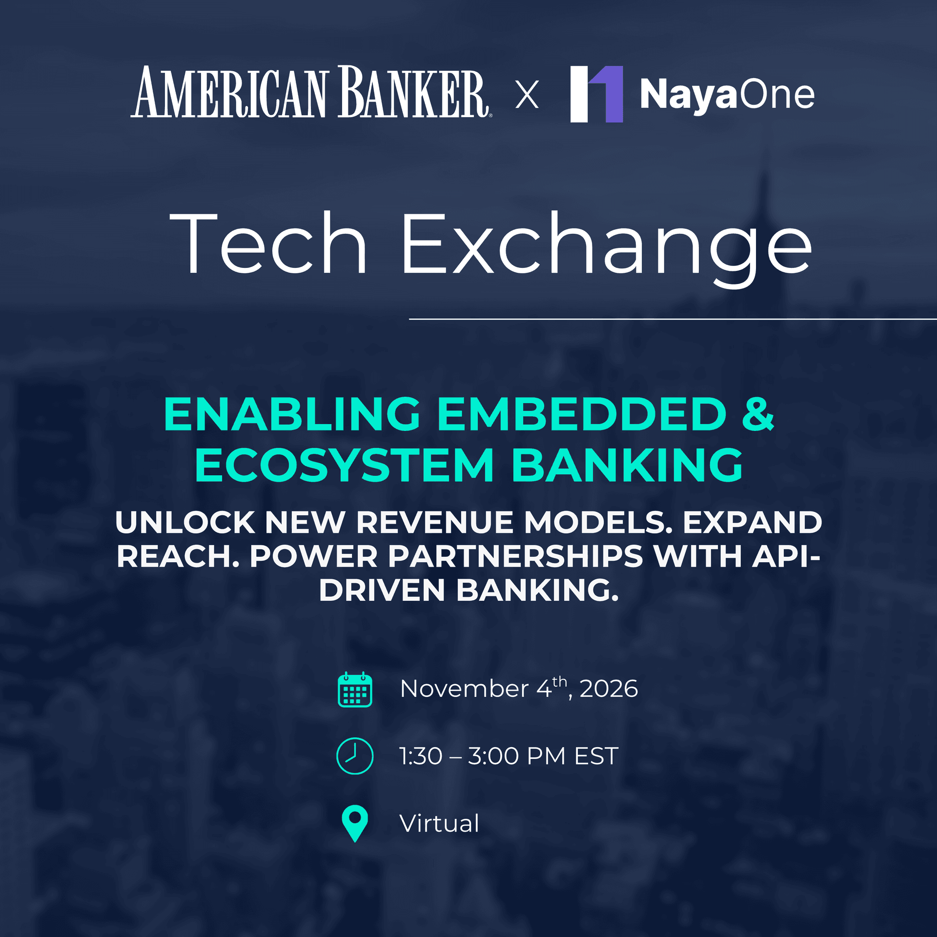 Tech Exchange: Enabling Embedded & Ecosystem Banking