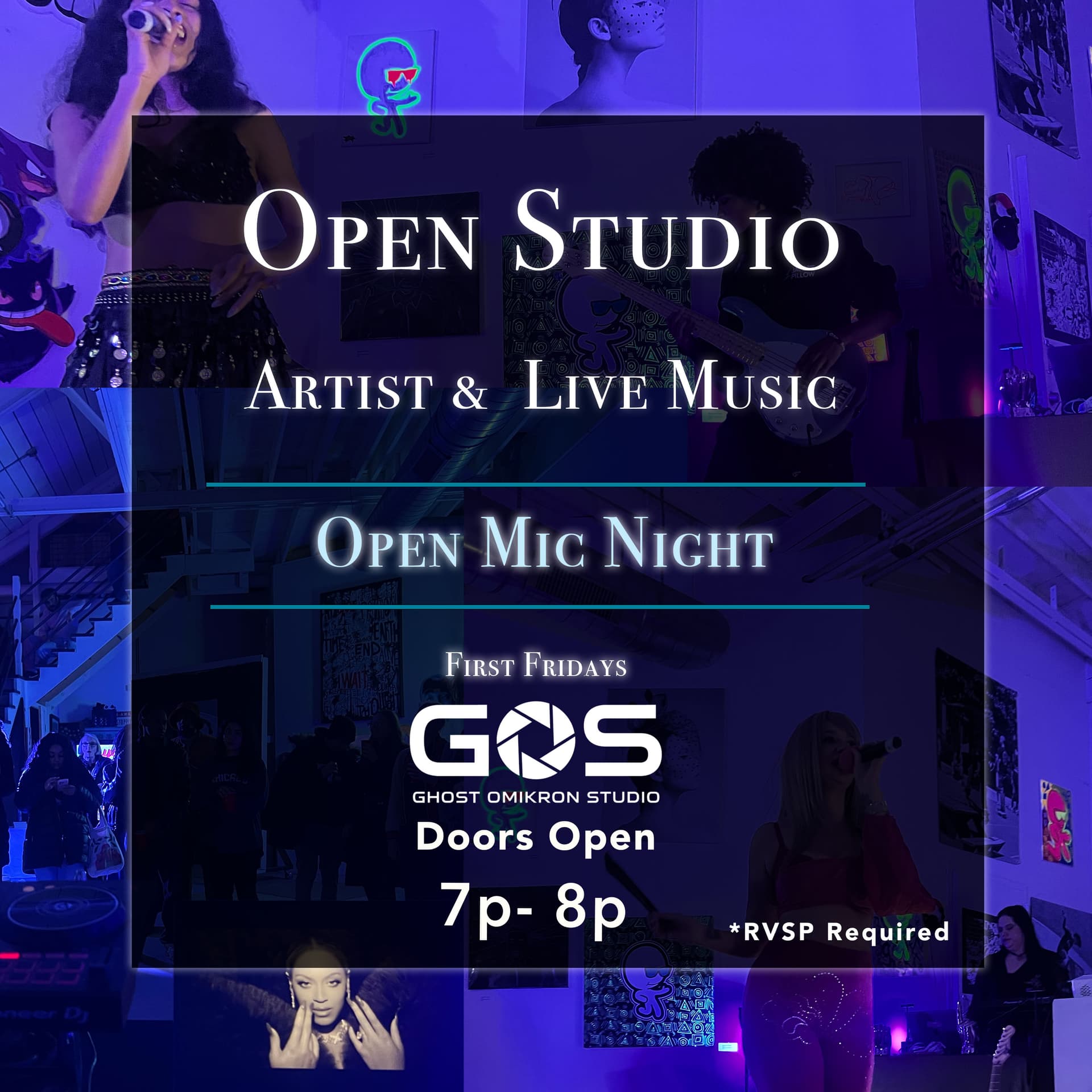 First Friday @ GOS Open Studio + Art + Music