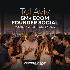 Tel Aviv Ecom Founder Social Oct 2026
