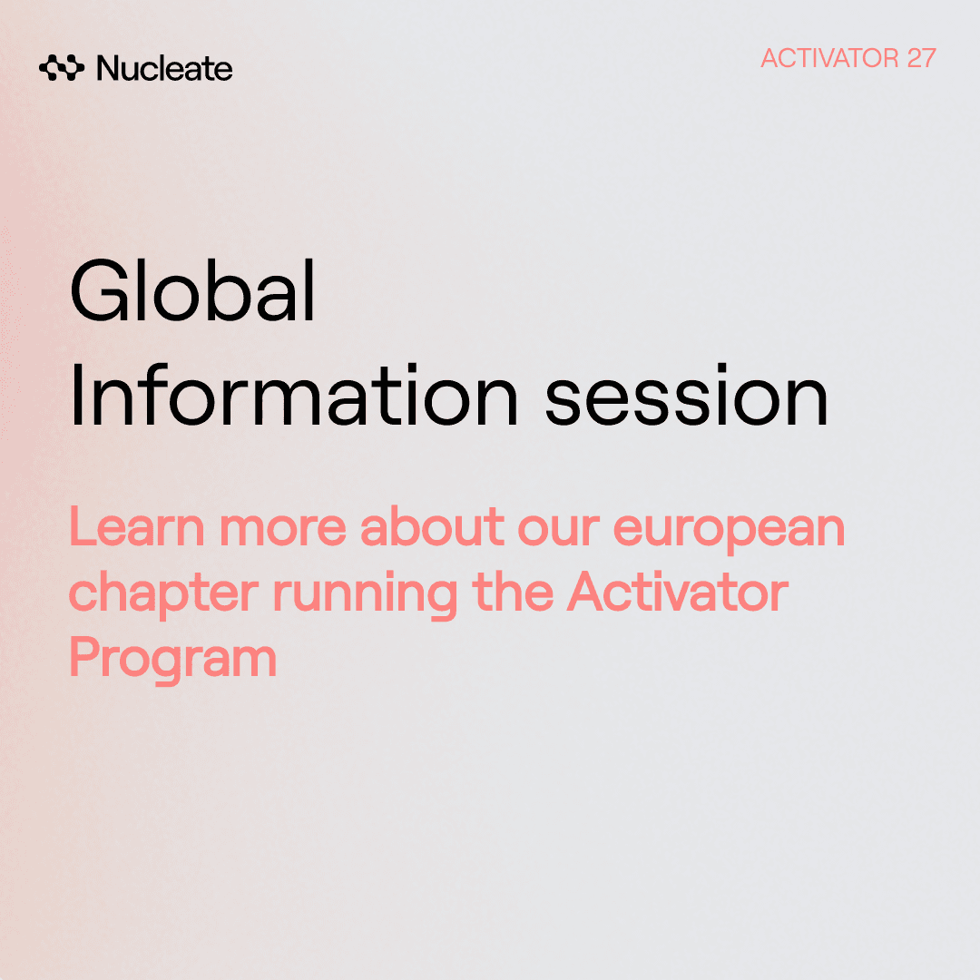 Activator Info Session: Europe Chapters