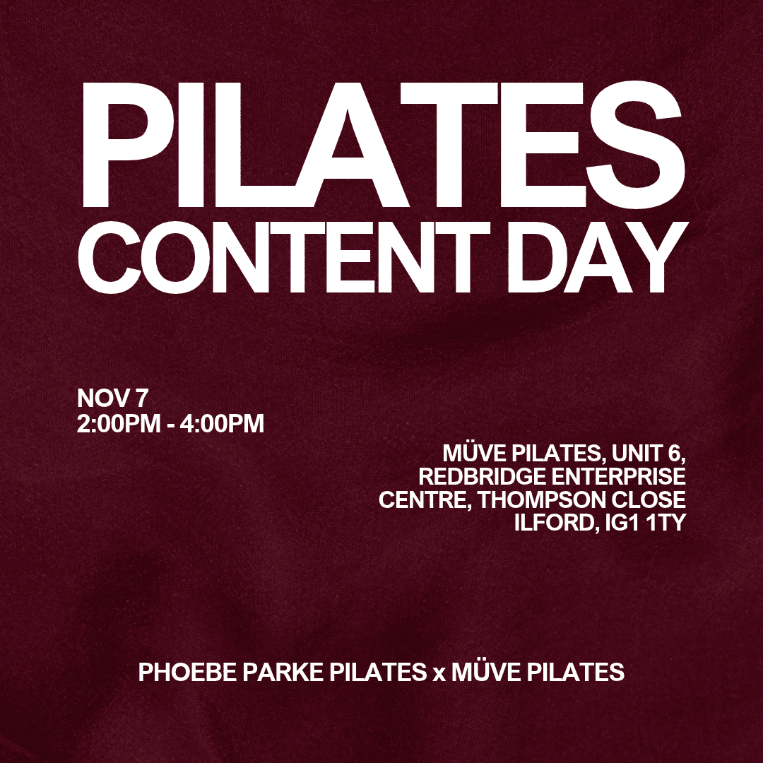 Pilates Content Day at Müve Pilates, Ilford